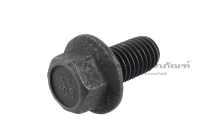 น็อตหัวเหลี่ยมดำแบบติดจาน M10x20 เกรด 10.9 เกลียวตลอด