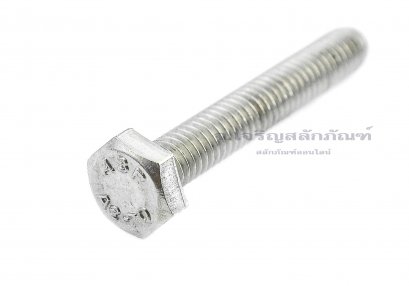 น็อตหัวเหลี่ยมสแตนเลส Stainless Steel Hex Bolt M4x25