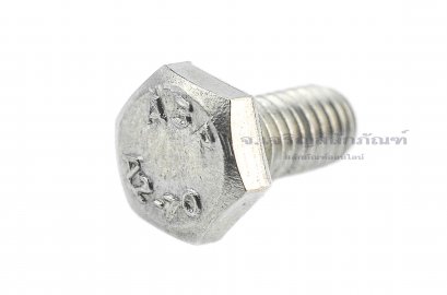 น็อตหัวเหลี่ยมสแตนเลส Stainless Steel Hex Bolt M4x8
