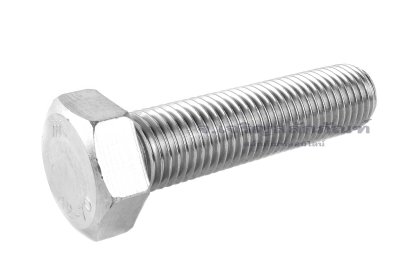 น็อตหัวเหลี่ยมสแตนเลส Stainless Steel Hex Bolt M30x120 เกลียวตลอด