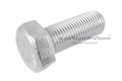 น็อตหัวเหลี่ยมสแตนเลส Stainless Steel Hex Bolt M39x100 เกลียวตลอด