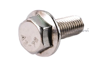 น็อตหัวเหลี่ยมแบบติดจานสแตนเลส M10x25