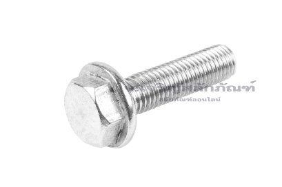 น็อตหัวเหลี่ยมแบบติดจานสแตนเลส M14x55 เกลียวตลอด