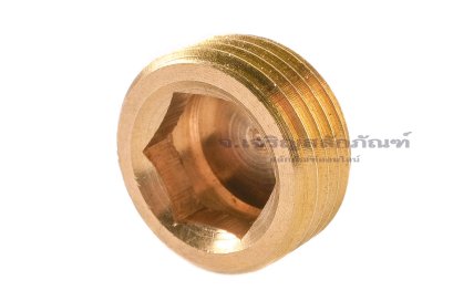 ปลั๊กอุดตัวหนอนทองเหลือง 1/2&quot; NPT 14