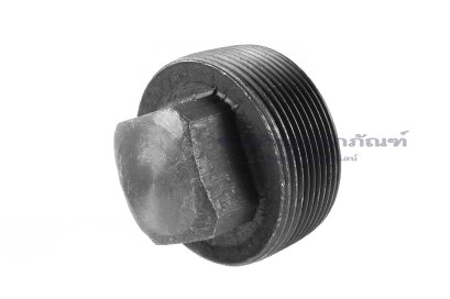 ปลั๊กอุดเกลียวนอกเหล็กดำ หัวสี่เหลี่ยม ขนาด 2" เกลียว 11 (BSPT)
