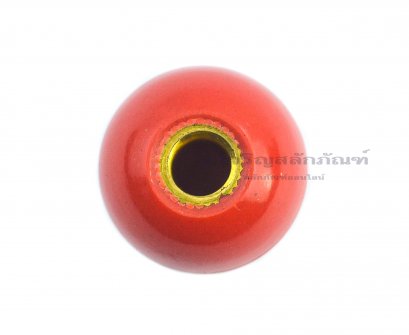 ลูกบอลหัวจับมีเกลียวด้านใน ด้ามจับกลม หัวน็อตกลม ขนาด M10 ความโตหัว 30 mm สีแดง