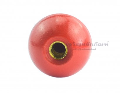 ลูกบอลหัวจับมีเกลียวด้านใน ด้ามจับกลม หัวน็อตกลม ขนาด M10 ความโตหัว 40 mm สีแดง