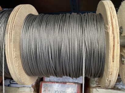 ลวดสลิงสแตนเลส (304 Stainless Steel Wire Rope) ขนาดเส้นโต Diameter 2.0 mm (ราคาต่อ 1 เมตร)