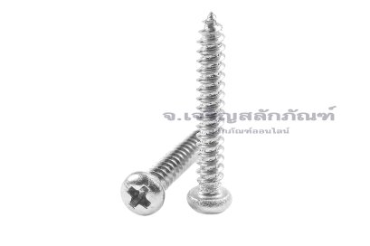 สกรูเกลียวปล่อยสแตนเลสหัวกลมแฉก M2.6x18