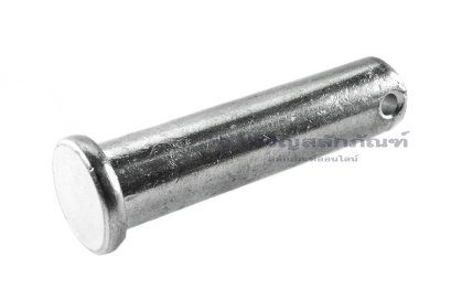 สลักหัวแบนกลม-ปิ๊นหัวแบน (Steel Clevis Pin) ขนาด 20x80 เหล็กชุบกาวาไนซ์