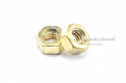 หัวน็อตทองเหลือง 1/4&quot; เกลียวมาตรฐานทั่วไป