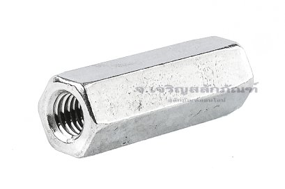 หัวน็อตยาว-ข้อต่อสตัดสแตนเลส 304 ขนาด M8 ยาว 40 mm (หัวน็อตเบอร์ 13) หัวน็อตตัวเมียยาวพิเศษ