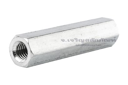 หัวน็อตยาว-ข้อต่อสตัดสแตนเลส 304 ขนาด M8 ยาว 60 mm (หัวน็อตเบอร์ 13) หัวน็อตตัวเมียยาวพิเศษ