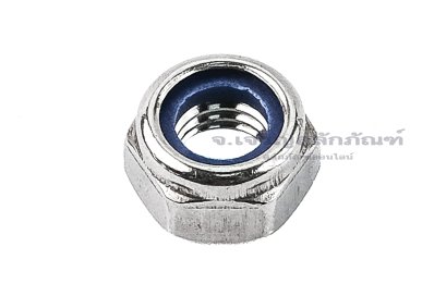 หัวน็อตล็อคกันคลายสแตนเลส M8x1.25 เกลียวซ้าย