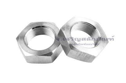 หัวน็อตสแตนเลส M25x1.0 รุ่นหัวบาง 12 mm