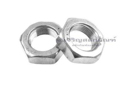 หัวน็อตสแตนเลส M30x2.0 รุ่นหัวบาง 15 mm