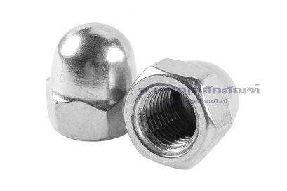 หัวน็อตหมวก-หัวน็อตแบบปิดสแตนเลสเกรด 316 Dome Hex Nut Stainless M16x2.0