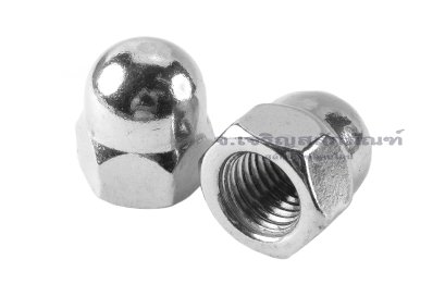 หัวน็อตหมวก-หัวน็อตแบบปิดสแตนเลสเกรด 316 Dome Hex Nut Stainless M18x2.5