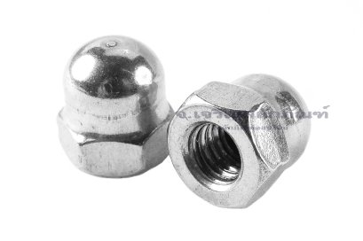 หัวน็อตหมวก-หัวน็อตแบบปิดสแตนเลสเกรด 316 Dome Hex Nut Stainless M4x0.7