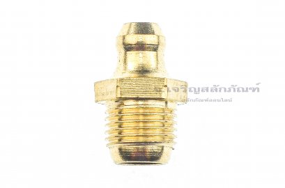หัวอัดจารบีทองเหลืองแบบตรง ขนาด 3/8 เกลียว 28 (วัดความโตที่เกลียวได้ประมาณ 9.5 mm)