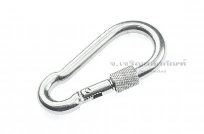 ห่วงกุญแจแบบมีตัวหมุนสแตนเลสชนิดแกนหนา 8 mm