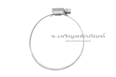 เข็มขัดรัดท่อสแตนเลสเกรด 316L Stainless Steel ทนต่อการกัดกร่อนสูง (หน้าตัด 9x0.6 mm) ขนาด 52-76 mm