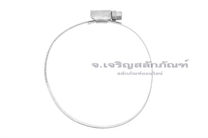 เข็มขัดรัดท่อสแตนเลสเกรด 316L Stainless Steel ทนต่อการกัดกร่อนสูง (หน้าตัด 9x0.6 mm) ขนาด 65-89 mm