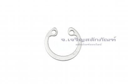 แหวนล็อคในสแตนเลส (OD) 15 mm (เบอร์ 15 ) (วัดขนาดวงนอกของแหวนได้ 16.2 mm ความหนา 1.0 mm)