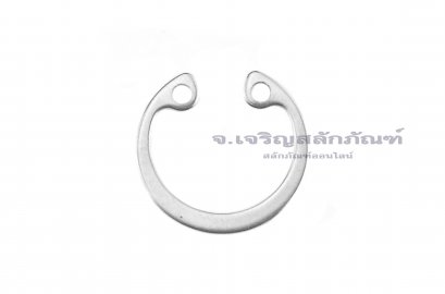 แหวนล็อคในสแตนเลส (OD) 19 mm (เบอร์ 19 ) (วัดขนาดวงนอกของแหวนได้ 20.5 mm ความหนา 1.0 mm)