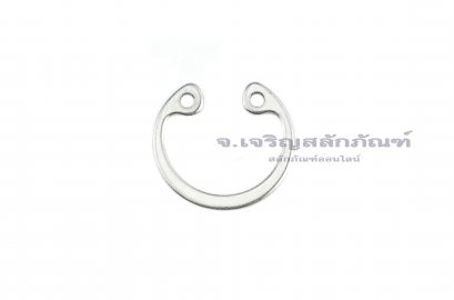 แหวนล็อคในสแตนเลส (OD) 9 mm (เบอร์ 9 ) (วัดขนาดวงนอกของแหวนได้ 9.8 mm ความหนา 0.6 mm)