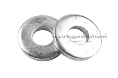 แหวนอีแปะ M20 เหล็กชุบซิงค์ขาว รุ่นหนาพิเศษ (20-50-8)