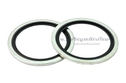 แหวนอีแปะ M47 แหวนห่วงโซล่า มียางกันรั่วซึม ใช้กับเกลียวแป๊ป ขนาด 1.1/2&quot; (ใน 47.3 นอก 58.6 หนา 3.2 mm)