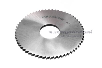 ใบคัดเตอร์วงเดือนตัดเหล็ก ขนาด 75x3.0x1"x72T HSS