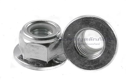 หัวน็อตล็อคกันคลายสแตนเลสแบบติดจาน  M12x1.5