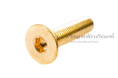 น็อตหัวจมเตเปอร์ทองเหลือง M12x55