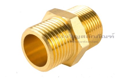 ข้อต่อตรงลด ข้อต่อเพิ่ม ทองเหลือง (เกลียวนอก x เกลียวนอก) ขนาด M22x1.5 x 1/2"(BSP)
