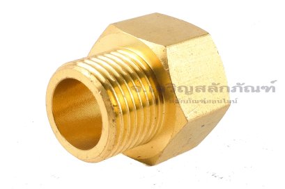 ข้อต่อตรงทองเหลือง (เกลียวนอก x เกลียวใน) 1/2" x M22x1.5 ข้อต่อลด-ข้อต่อเพิ่ม