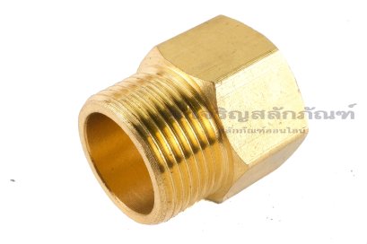 ข้อต่อตรงลด ข้อต่อเพิ่ม ทองเหลือง (เกลียวนอก x เกลียวนอก) ขนาด M22x1.5 x 1/2"(BSPF)