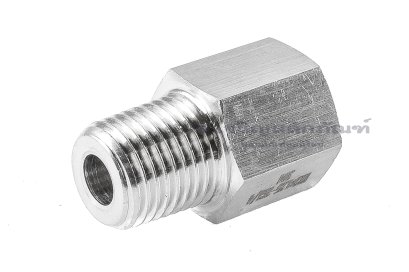 ข้อต่อตรงสแตนเลส (เกลียวนอก x เกลียวใน) 1/4" x M12x1.25 ข้อต่อลด-ข้อต่อเพิ่ม