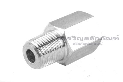 ข้อต่อตรงสแตนเลส (เกลียวนอก x เกลียวใน) 1/8" x M8x1.0 ข้อต่อลด-ข้อต่อเพิ่ม