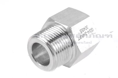 ข้อต่อตรงสแตนเลส (เกลียวนอก x เกลียวใน) 3/4"-14 NPT x 3/4"-14 BSPF ข้อต่อแปลง