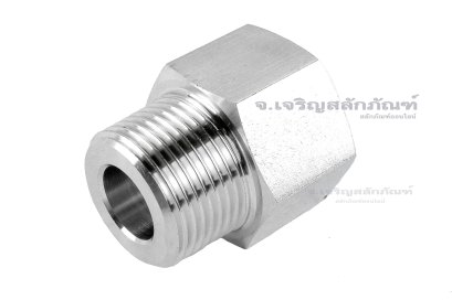 ข้อต่อตรงสแตนเลส (เกลียวนอก x เกลียวใน) 3/4"-14 x 3/4"-14 BSPF ข้อต่อแปลง