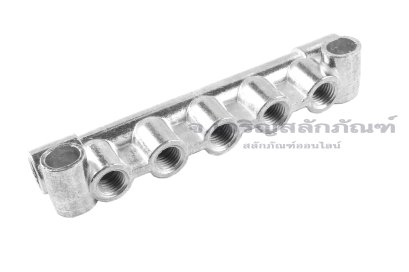 ข้อต่อรวม - หัวจ่ายจารบีน้ำมันหล่อลื่นแบบเกลียวใน 7 ทาง ขนาด M8x1.0 (4 mm) รุ่นแผงจ่ายฝั่งเดียว