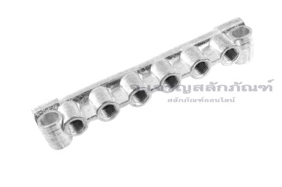 ข้อต่อรวม - หัวจ่ายจารบีน้ำมันหล่อลื่นแบบเกลียวใน 8 ทาง ขนาด M8x1.0 (4 mm) รุ่นแผงจ่ายฝั่งเดียว