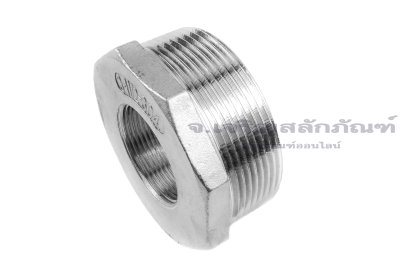 ข้อต่อลดเหลี่ยมสแตนเลส (เกลียวนอก x เกลียวใน) ขนาด 3"-8 NPT x 1.1/2"-11.5 NPT