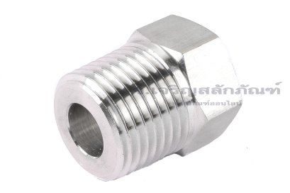 ข้อต่อลดเหลี่ยมสแตนเลสเกรด 316L (เกลียวนอก x เกลียวใน) ขนาด 1/2"-14 NPT x 1/4"-18 NPT