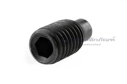 น็อตตัวหนอนดำแข็ง M8x16 ปลายทรงกระบอกขนาด 5x4.5 mm เกรด 12.9