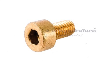 น็อตหัวจมทองเหลือง M2.5x5 เกลียวตลอด