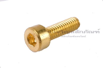 น็อตหัวจมทองเหลือง M2.5x8 เกลียวตลอด