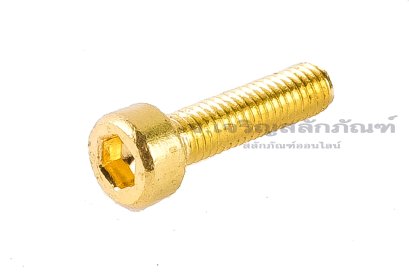 น็อตหัวจมทองเหลือง M3x12 เกลียวตลอด